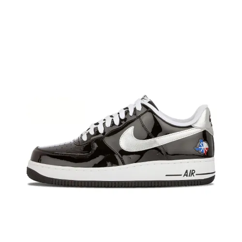 Nike Air Force 1 Star 2010 Slip-resistant Abrasion-resistant Low Top Skateboard Shoes Men's Black Silver Найк Эйр Форс 1 Стар 2010 Противоскользящие Устойчивые к истиранию Низкие Кеды для скейтбординга Мужские Черный Серебряный