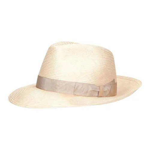 Borsalino Straw Cylinders Men's Light Beige