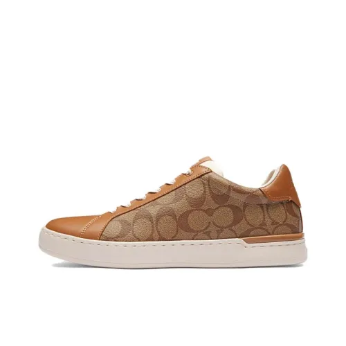 COACH Низкая заколка Скейтборд Кроссовки Low Top Khaki/Light Khaki Мужской
