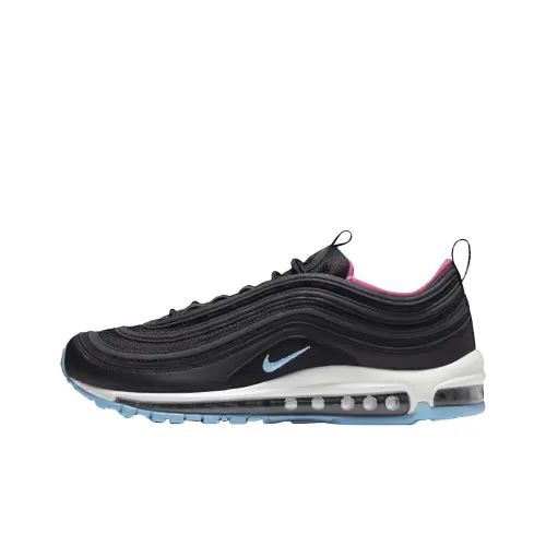 Nike Air Max 97 Амортизация Износостойкий Низкий Топ Повседневная Обувь Мужская Черная