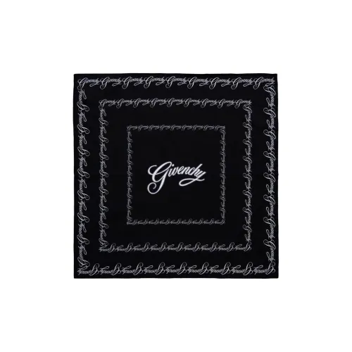 GIVENCHY Шелковые шарфы Унисекс Черный