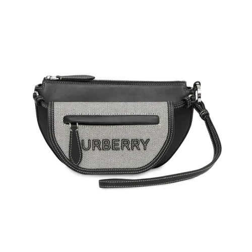 Burberry OLYMPIA Сумка с тканью и кожей сумка через плечо стандартная унисекс черная