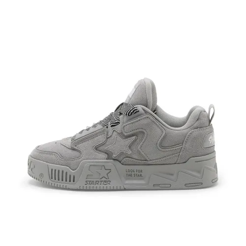 STARTER Vol Slip-resistant Abrasion-resistant Low-top Skateboard Shoes Unisex Gray STARTER Vol Противоскользящие Износостойкие Низкие Кеды для Скейтбординга Унисекс Серый