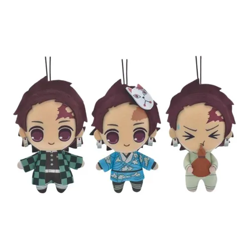 FURYU Demon Slayer Kimetsu No Yaiba Tanjiro Kamado Набор Кукол Плюшевый Брелок