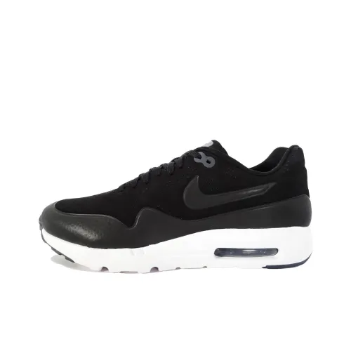 Nike Air Max 1 Low Топ Марафон Беговые кроссовки Мужской Черный