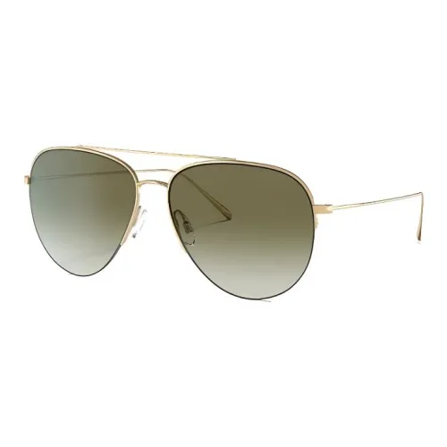 Oliver Peoples Aviator Солнцезащитные очки Мужские Золотые