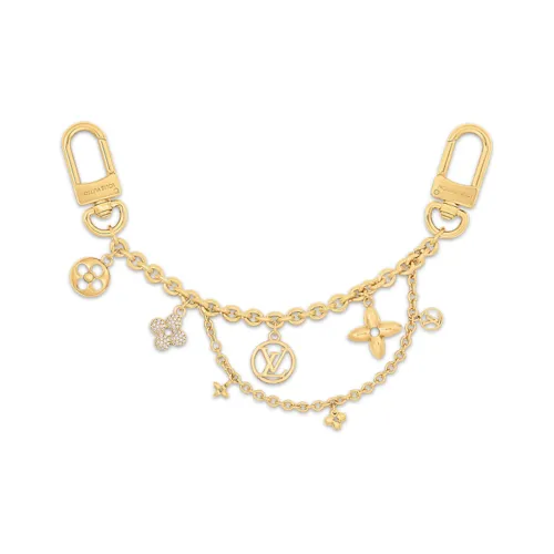 LOUIS VUITTON Золотой Покрытый Металл Брелоки Женские Золотой