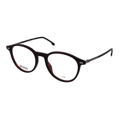 Hugo Boss Круглые Оправы для Очков Женские Красные