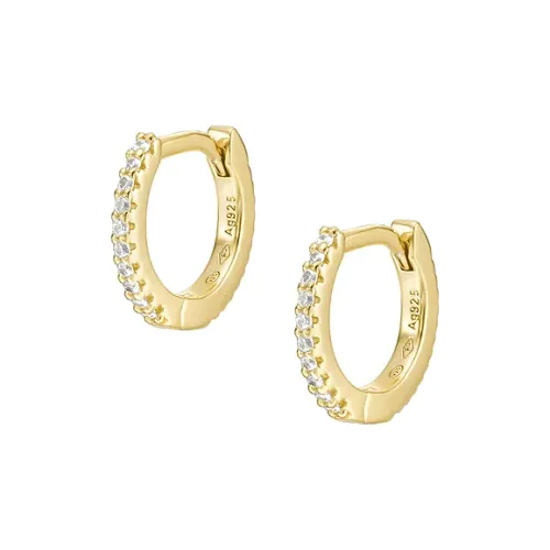 FOSSIL Серебряные серьги женские Золото