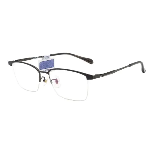SEIKO Titanium Rectangular Eyeglass Frames Men's Black