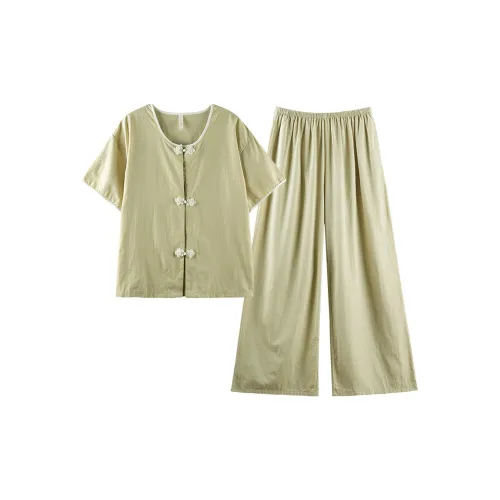 Empowering Words Пижамный комплект Женский Зеленый