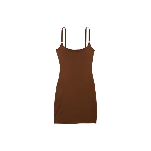 Victoria's Secret Feathersoft Essentials Slip Ganch Pajama Комплект Женские Кофейный