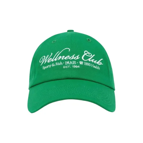 SPORTY RICH Хлопковые кепки Женские Зеленые