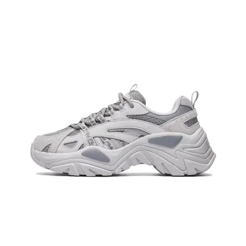FILA Fishbone Дышащий Верх Низкие Кеды Унисекс Серые