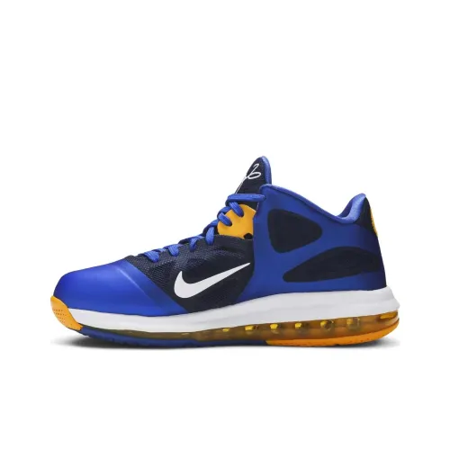 Nike Lebron 9 Low Entourage Аbrasion Resistant Дышащий Низкий Топ Баскетбольные Кроссовки Унисекс Черный Синий