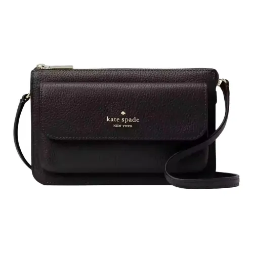 Kate Spade Leila Pebble Leather Crossbody Bag Small Women's Black