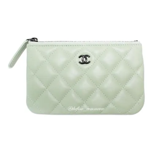 CHANEL Lambskin Clutch Mini Women's Mint Green CHANEL Клатч из овечьей кожи мини женский мятно-зеленый