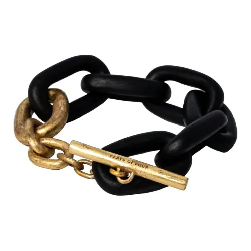 Parts Of Four 18K золото латунь деревянные браслеты мужской черный