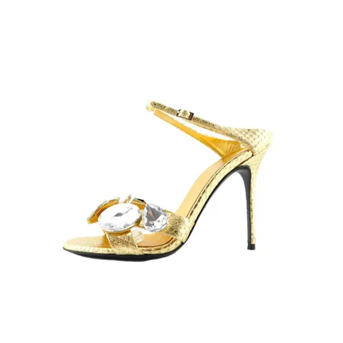 Giuseppe Zanotti GZ One Ремешок Сандалии 11 см Женские Золотые