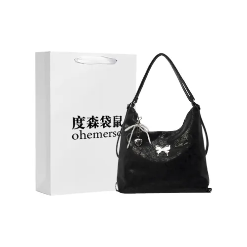 Dusen Kangaroo ПУ (полиуретан) Тоут Сумка Сумка для покупок Портативная Двойная Сумка на плечо Стандартная Женская Белая Черная Розовая Серебряная Зеленая