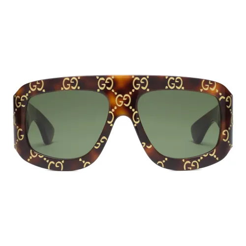 GUCCI Нерегулярная форма Солнцезащитные очки Мужской Черепаховый