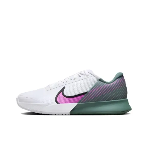 Nike Air Zoom Vapor Pro 2 Hc Устойчивые к истиранию Низкие Кроссовки для тенниса Женские Белые Зеленые Розовые