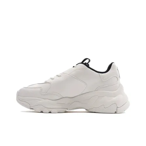 MLB Big Ball Chunky Slip-resistant Low Top Footwear Cushioned Slippers Unisex White Black MLB Big Ball Chunky Противоскользящие Низкие Кроссовки Тапочки Унисекс Белый Черный