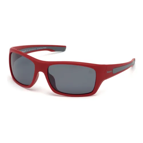 Timberland Резина Прямоугольные Солнцезащитные очки Мужские Красные