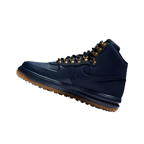 nike Lunar Force 1 Duckboot 18 Амортизация Износостойкий MID Топ Скейтбординг Кроссовки Мужские Синий