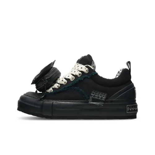VESSEL Low Top Canvas Shoes Unisex Black VESSEL Низкие кеды унисекс черные