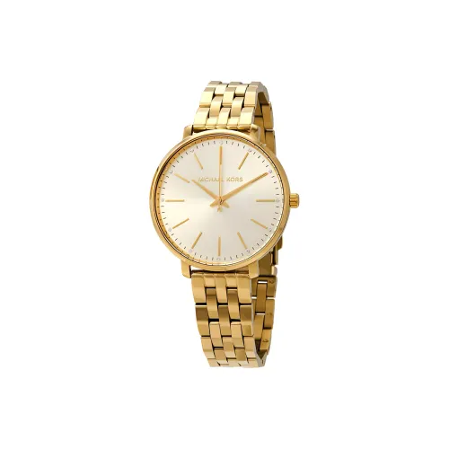 MICHAEL KORS PYPER Women's Watch Кварцевый механизм ремешок из нержавеющей стали 38 мм золотой циферблат