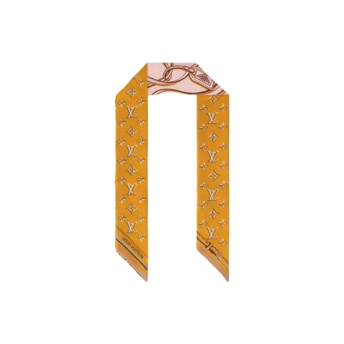 LOUIS VUITTON Шелковые шарфы Женские Желтые