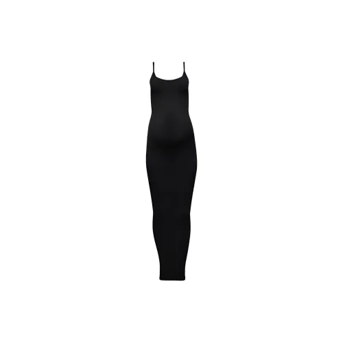 Victoria's Secret BUMPSUIT Sculpting Ребро KNIT Maxi Dress Черный Ночная сорочка Женские Черный