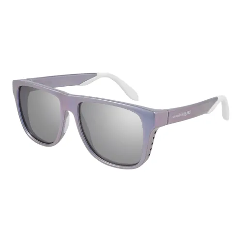 Alexander McQueen Прямоугольные Солнцезащитные очки Унисекс Фиолетовые