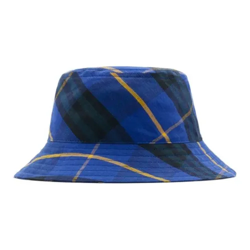 Burberry Linen Bucket Hats Unisex Темно-синий