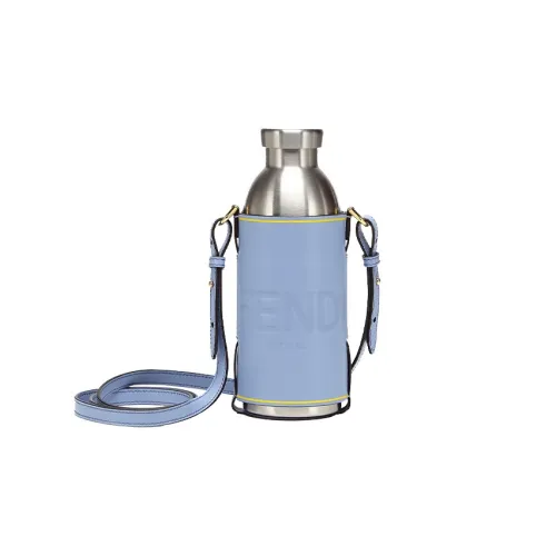 FENDI X 24BOTTLES Коллаборация Коровья кожа Путешествие Сумка для хранения Унисекс Синий