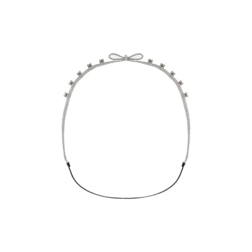 MIU MIU Латунь Ободки для волос Женские Серебряные