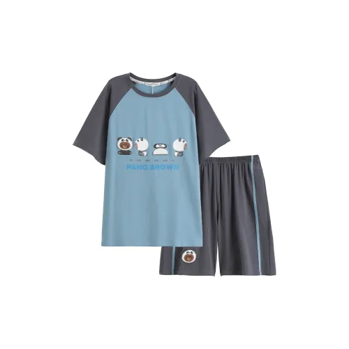 FENTENG Пижамный комплект мужской серый синий