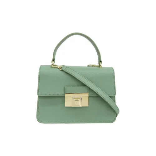 Furla Кожа Сумка через плечо Сумка Мини Женская Темно-зеленая