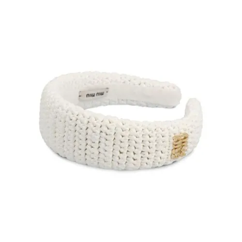 MIU MIU Ободки для волос Женские Белые