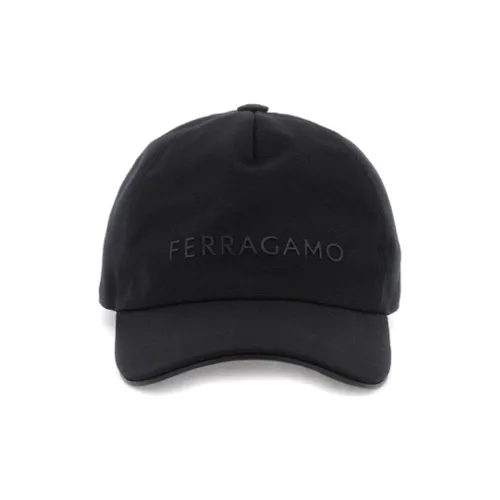 FERRAGAMO Кожа Кепки Мужские Черные