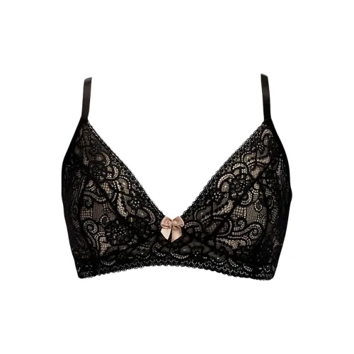 Victoria's Secret ANAONO Gloria Мягкий Кружевной Брейтлет Черный Бюстгальтер Женский Черный