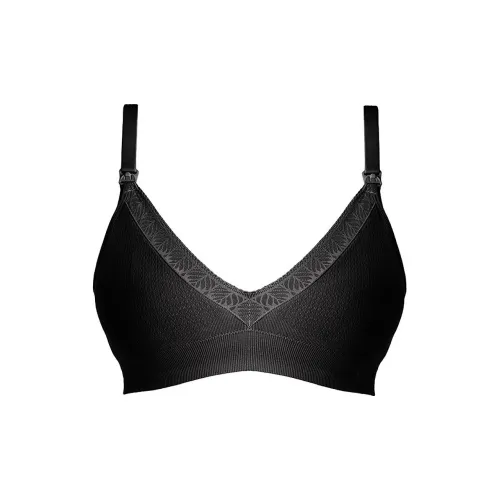 Victoria's Secret HOTMILK Caress Бесшовный Беспроводной Материнский Бюстгальтер Женский Черный