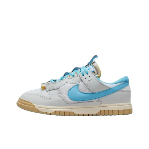 Nike Air Dunk Jumbo Винтажные баскетбольные кроссовки Низкий топ Синий, Белый, Серый Унисекс
