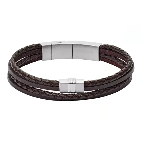 FOSSIL Кожа Браслеты Мужской Коричневый