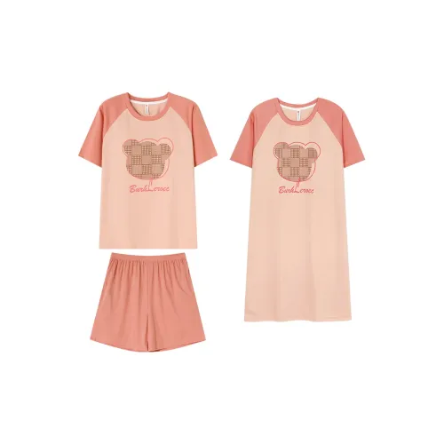 Follow the United States Пижамный комплект Утепленный Женский Оранжевый Красный