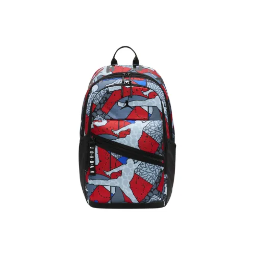 Джордан Полиэстер Рюкзак Унисекс Синий Красный Черный