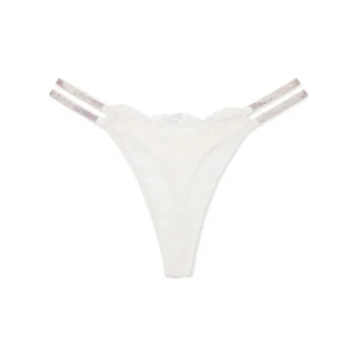 Victoria's Secret VERY Sexy Double SHINE Strap Smooth String Panty Women's 1 Pack White
