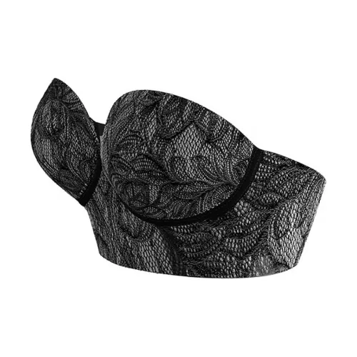 Victoria's Secret LEONISA Формирующее белье Без бретелек Контурирующий кружевной бюстгальтер Longline Женский Черный