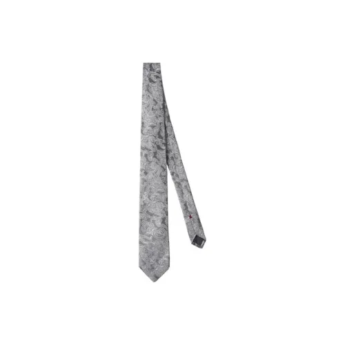 BRUNELLO CUCINELLI Шелковые галстуки Мужской Серый